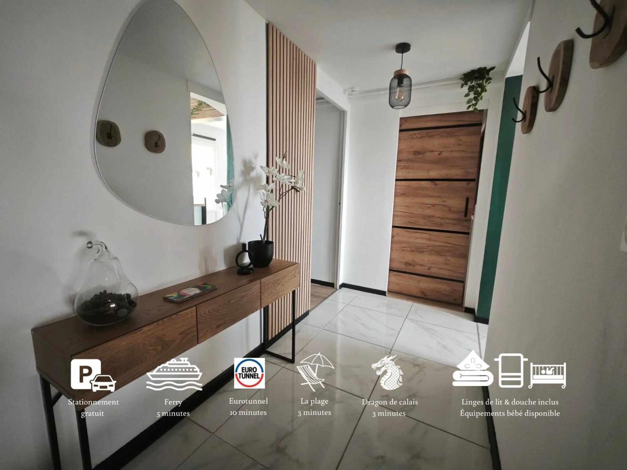 Calais Plage-Gare Appartement Elegant Tout Equipe Luaran gambar
